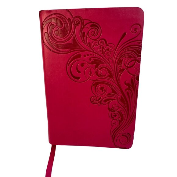NKJV Compact UltraThin Holy Bible LeatherTouch Pink Embossed - Picture 1 of 8
